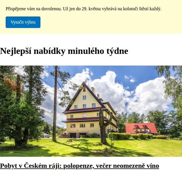 Slevomat: Pobyty v Českém ráji s neomezeným vínem od 2 490 Kč – červenec 2026 | Nuslet.cz