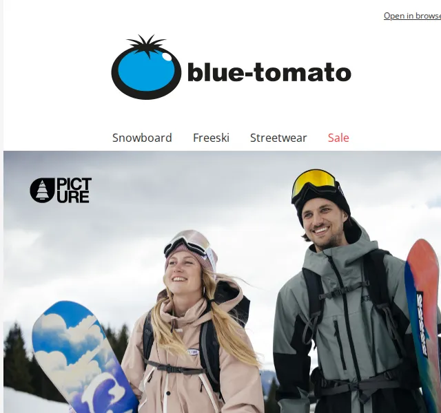 BLUE TOMATO: Picture snowwear sleva – červenec 2026 | Nuslet.cz