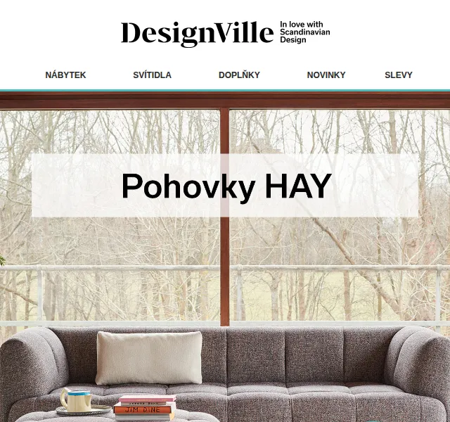 DesignVille: Pohovky HAY se slevou 20 % – březen 2026 | Nuslet.cz