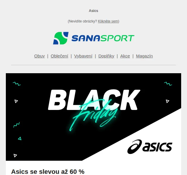 Sanasport: Asics se slevou až 60 % – červen 2026 | Nuslet.cz