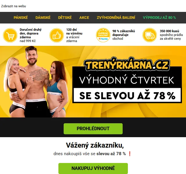 Lukáš z Trenýrkárna.cz: Pánské boxerky až -78 % – červenec 2026 | Nuslet.cz