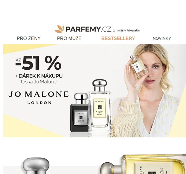 Parfemy.cz: Vůně Jo Malone se slevou až 51 % + dárek – červen 2026 | Nuslet.cz