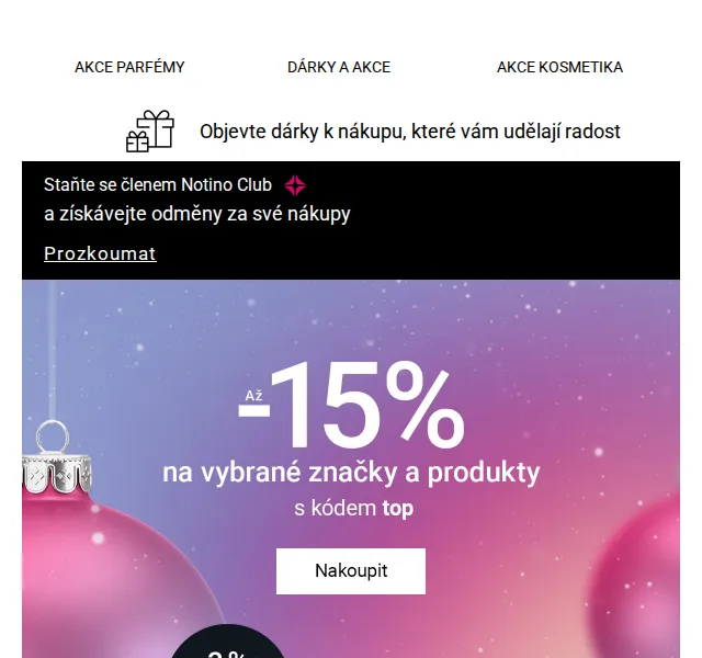 Notino: Až 18% sleva v appce a dárky – červenec 2026 | Nuslet.cz