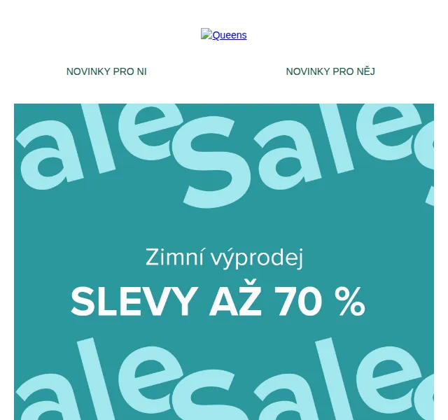 Queens: Slevy až 70 % na zimní výprodej – červenec 2026 | Nuslet.cz