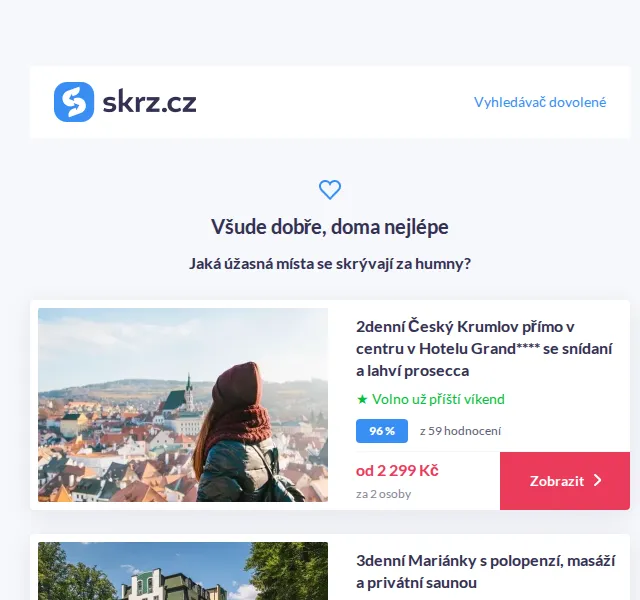 Vánoce na Skrz: Pobyty od 1 490 Kč za 2 osoby – červenec 2026 | Nuslet.cz
