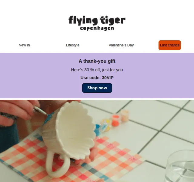 Flying Tiger Copenhagen: Sleva 30 % na vše v online shopu – červen 2026 | Nuslet.cz