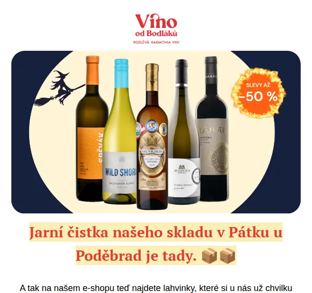 Jitka za Víno od Bodláků: slevy až 50 % – červenec 2026 | Nuslet.cz