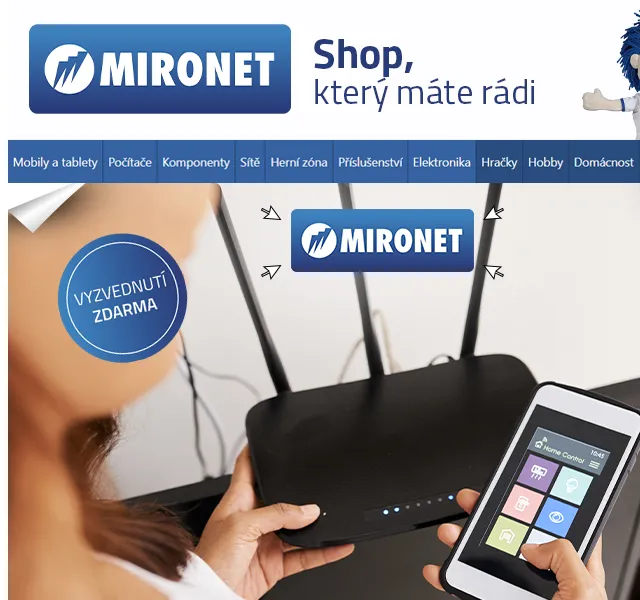 Mironet: Rychlé Wi-Fi a chytrá zařízení – červenec 2026 | Nuslet.cz