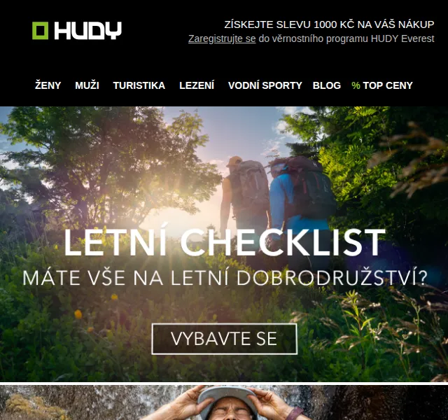 Hudy: Sleva 1000 Kč na nákup – srpen 2026 | Nuslet.cz