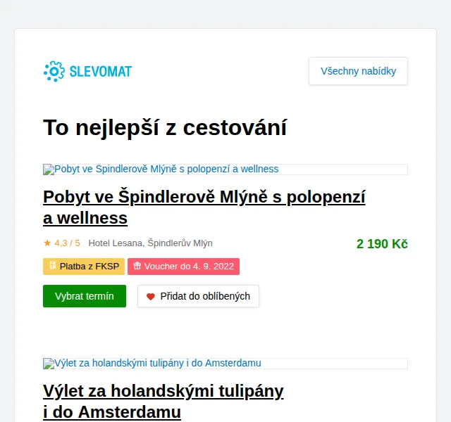 Slevomat: Pobyt ve Špindlerově Mlýně s polopenzí a wellness od 1 190 Kč – červen 2026 | Nuslet.cz