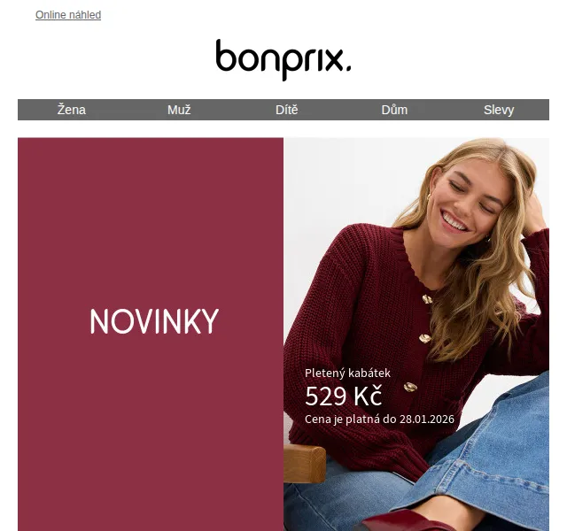 Bonprix: TOP DEAL týdne – módní kousky se slevou | Duben 2026