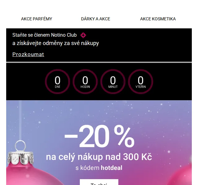 Notino Black Friday: −20 % sleva na parfémy – duben 2026