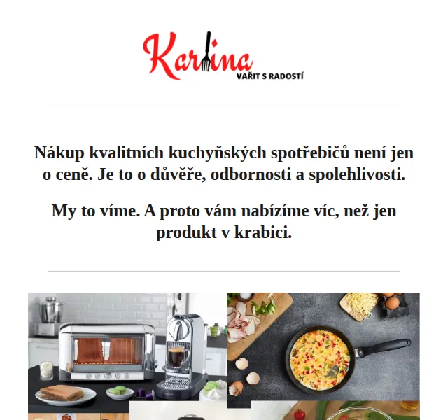Karlina CZ: Originální spotřebiče Magimix, Swiss Diamond, PIKA, Remoska – červenec 2026 | Nuslet.cz