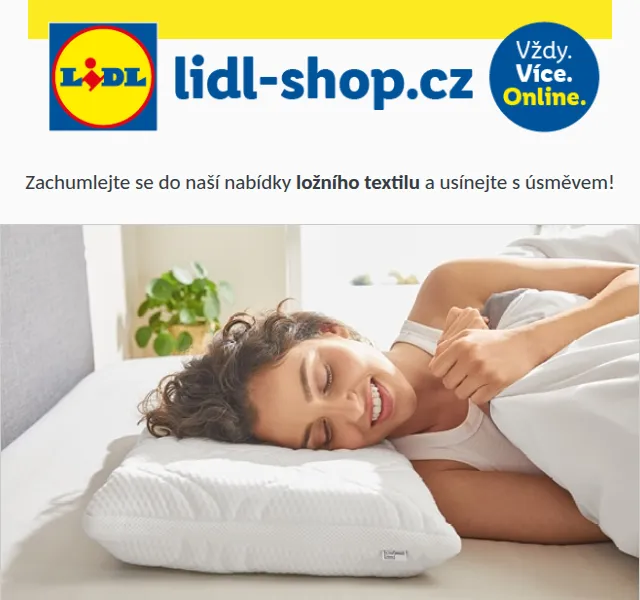 Lidl: Ložní textil a matrace až -65 % – červen 2026 | Nuslet.cz