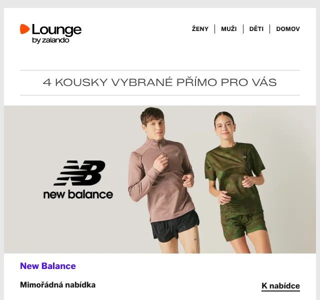 Lounge by Zalando: New Balance, Diesel až 80 % – květen 2026