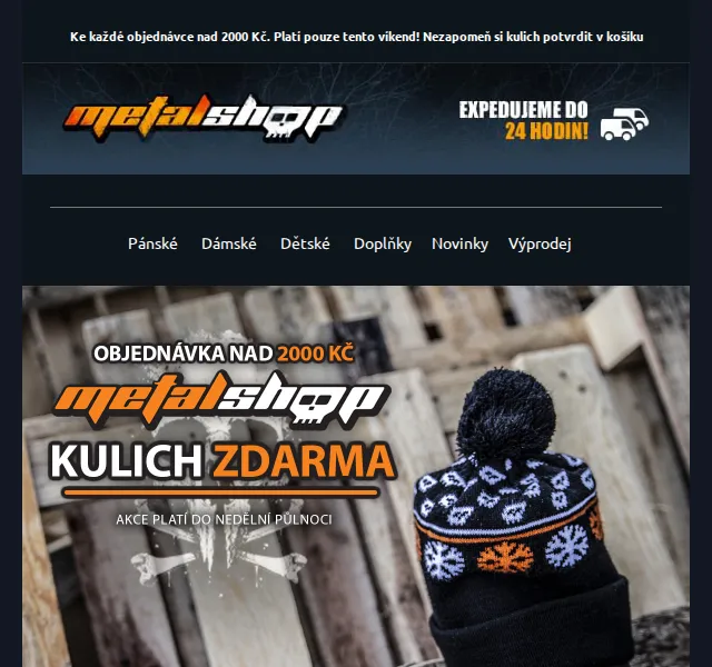 METALSHOP: Kulich zdarma k nákupu nad 2000 Kč – červen 2026 | Nuslet.cz