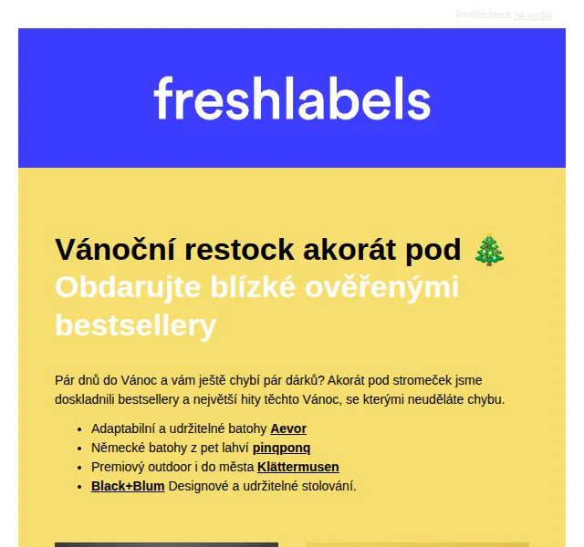 Freshlabels: Sleva až 60 % na měkké dárky a bestsellery – červenec 2026 | Nuslet.cz