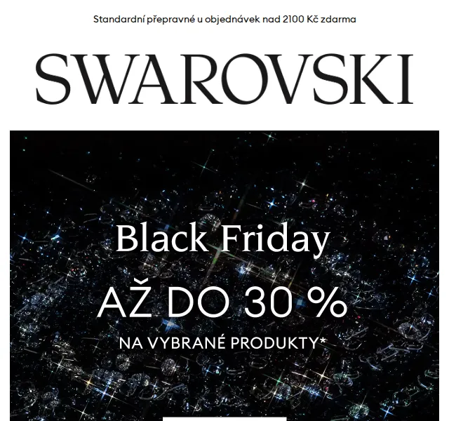 Swarovski: Black Friday sleva až 30 % – listopad 2022 | Nuslet.cz