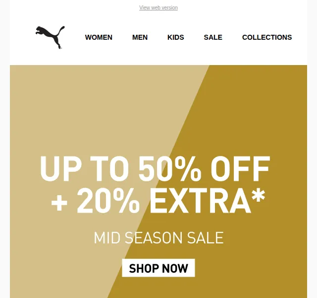 PUMA: Sleva až 50 % + 20 % navíc – červen 2026 | Nuslet.cz