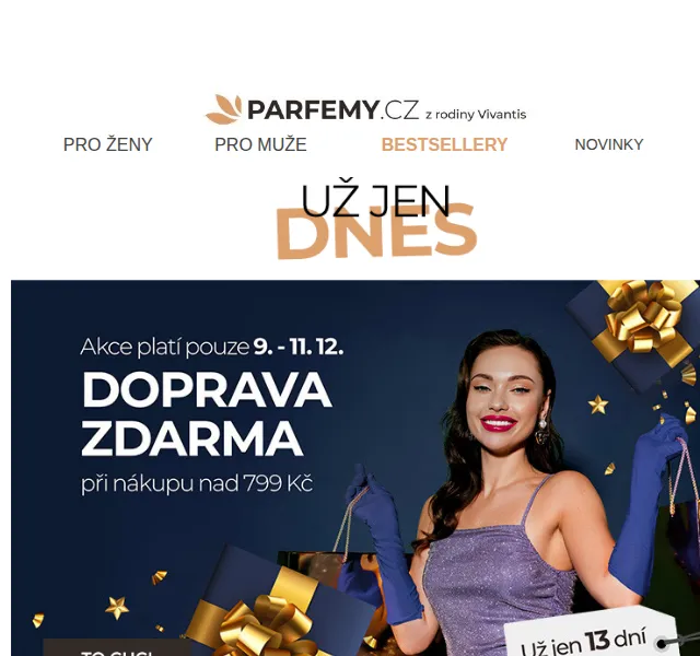 Parfemy.cz: Doprava ZDARMA nad 799 Kč a Hugo Boss akce – prosinec 2022 | Nuslet.cz