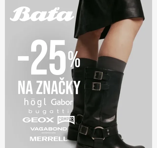 Baťa: -25 % na Gabor, Bugatti, Högl – červen 2026 | Nuslet.cz