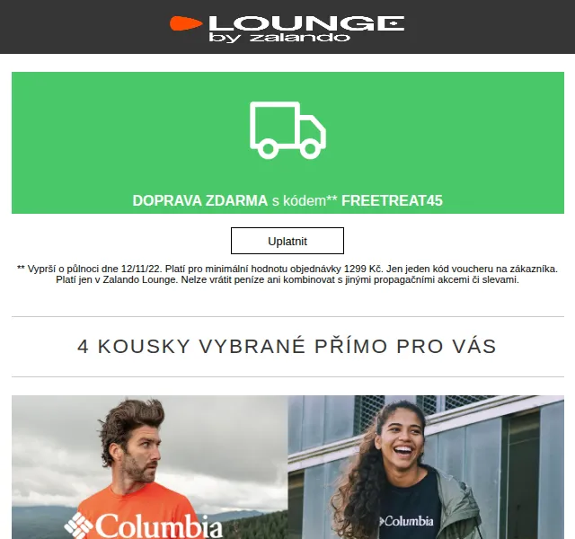Lounge by Zalando: Sleva až 85 % na Columbia a Mango – červen 2026 | Nuslet.cz