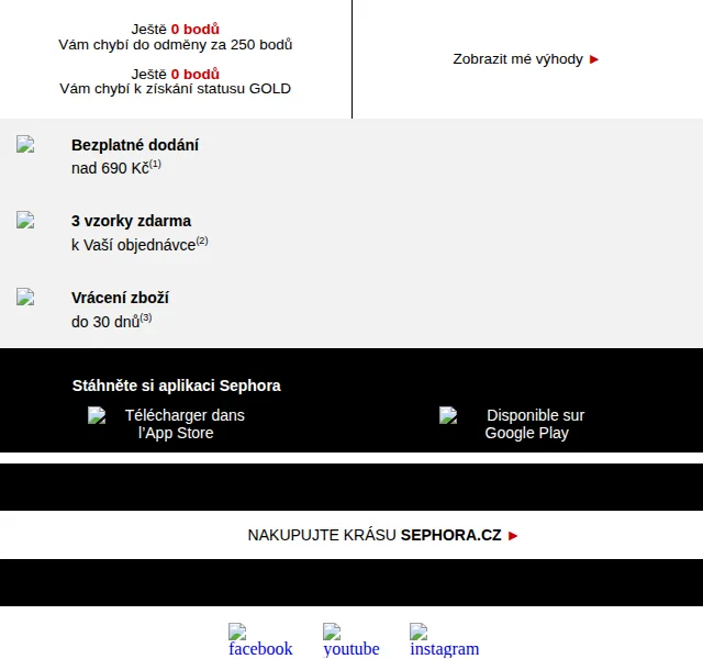 Sephora: Věrnostní program UNLIMITED – červenec 2026 | Nuslet.cz