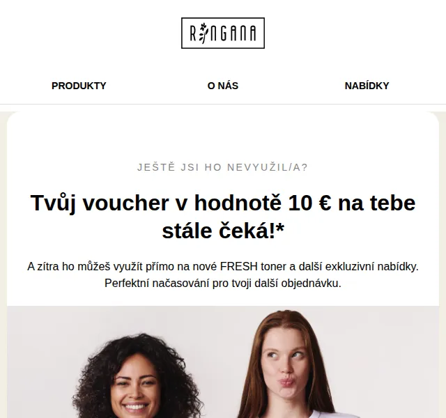 RINGANA: FRESH toner se slevou -10 % – květen 2026