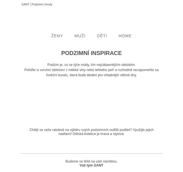 GANT: Podzimní svršky pro sychravý podzim – červen 2026 | Nuslet.cz