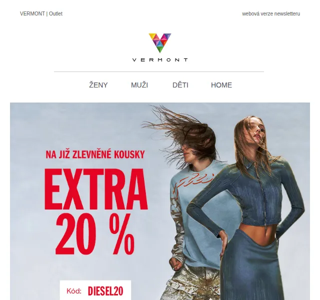 KARL LAGERFELD: Extra 20 % sleva na DIESEL outlet – květen 2026