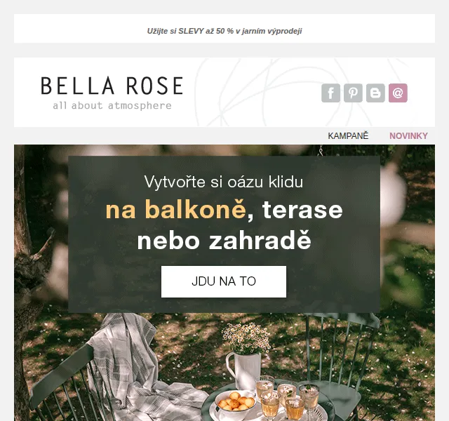 Bella Rose: Slevy až 50 % na zahradní dekorace – červen 2026 | Nuslet.cz