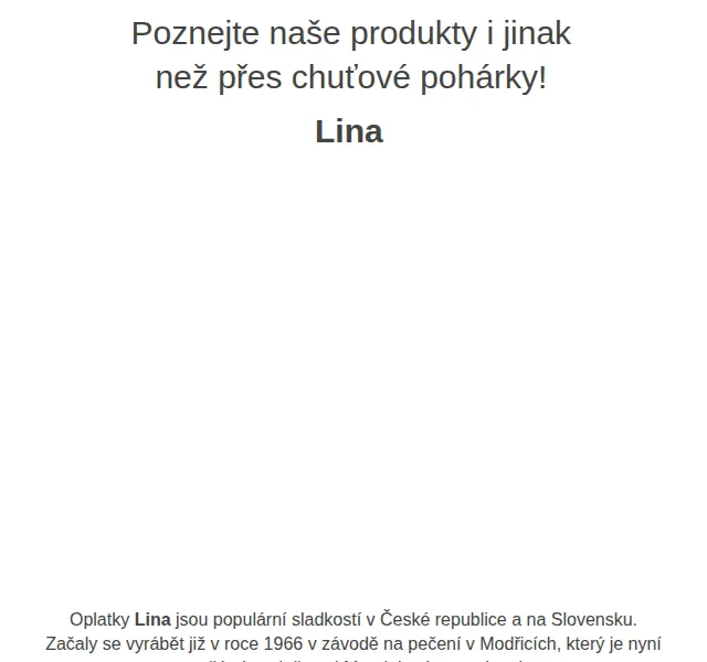 Váš HRUŠKA tým: Oplatky Lina – červenec 2026 | Nuslet.cz