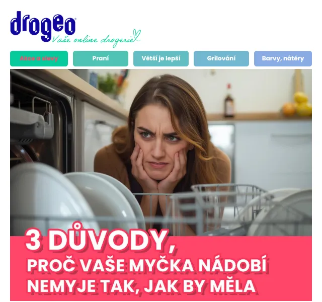 Drogeo: Čisticí prostředky do myčky – květen 2026 | Nuslet.cz