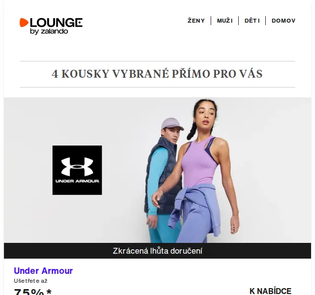 Lounge by Zalando: Under Armour, s.Oliver & Versace Watches – červenec 2026 | Nuslet.cz