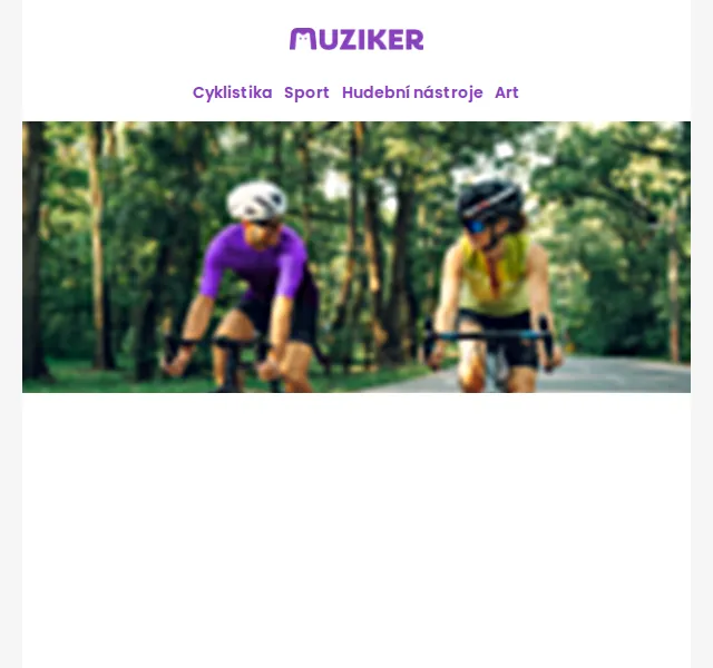 Muziker: Cyklistické vybavení – červenec 2026 | Nuslet.cz