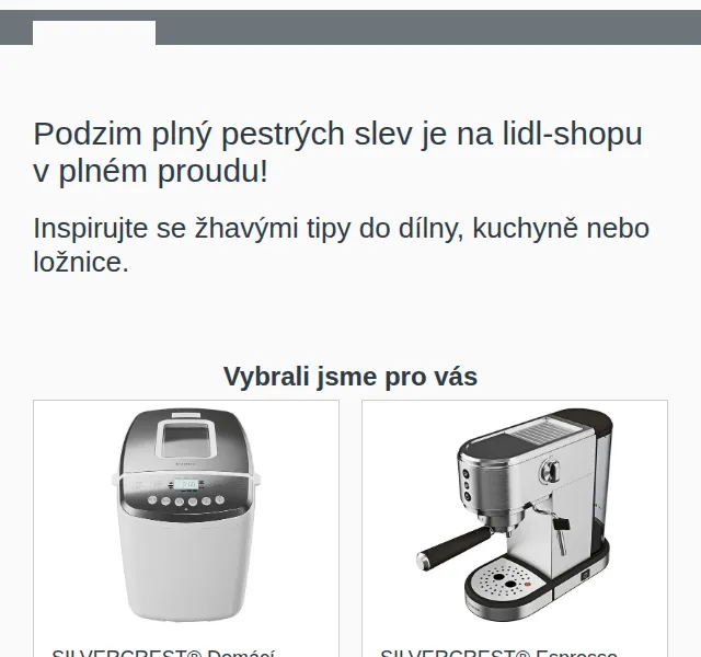 Lidl: Slevy až 41 % na pekárnu, kávovar a nářadí – červen 2026 | Nuslet.cz
