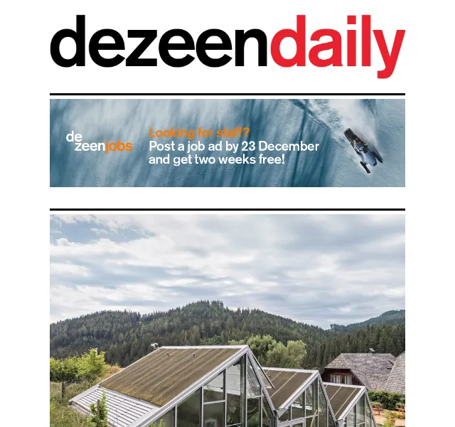 Dezeen Daily: Novinky z architektury a designu – červenec 2026 | Nuslet.cz