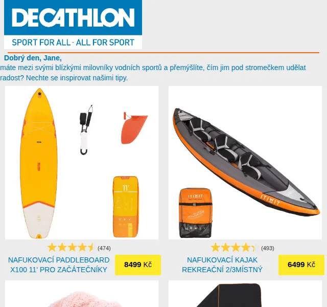DECATHLON: Vodní sporty dárky – červen 2026 | Nuslet.cz