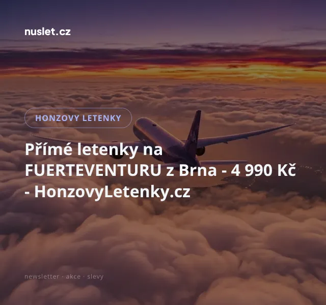 Honzovy letenky: Přímé letenky na Fuerteventuru 4990 Kč | Nuslet.cz