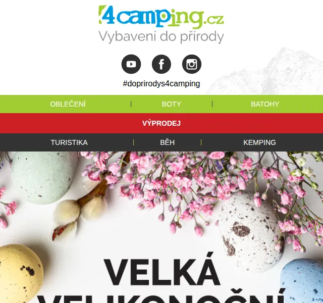 4camping: Velká velikonoční nadílka – červenec 2026 | Nuslet.cz