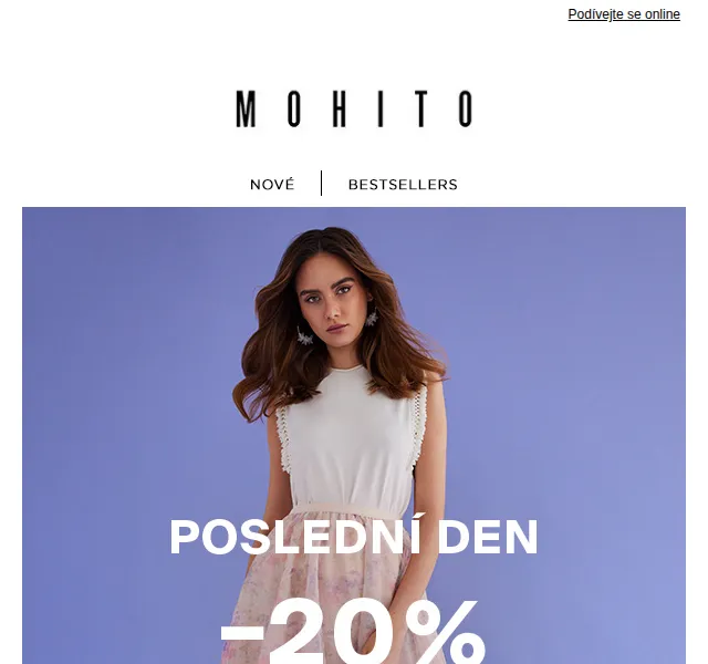 MOHITO: -20% na vybrané produkty – červen 2026 | Nuslet.cz
