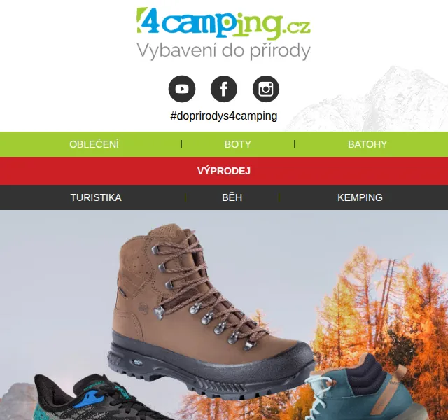 4camping: Nejširší nabídka obuvi na turistiku a běh – červenec 2026 | Nuslet.cz