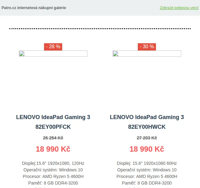 Patro.cz: Herní notebooky Lenovo a ASUS se slevou až 30 % – červen 2026 | Nuslet.cz