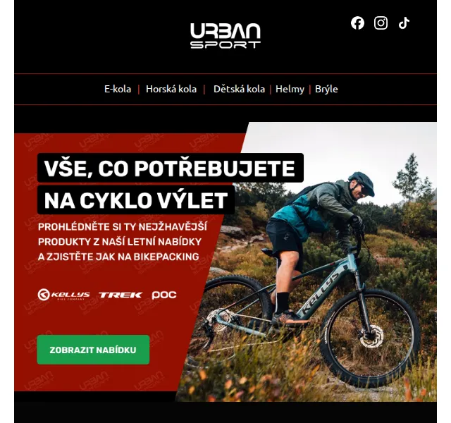 Urban Sport: Sleva 10 % na elektrokola Trek a Crussis – červenec 2026 | Nuslet.cz