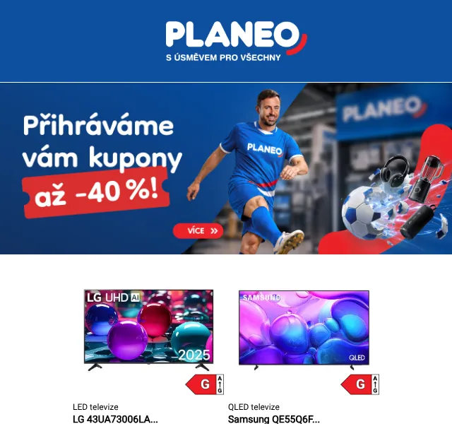Planeo: Kupony až -40 % – červen 2026 | Nuslet.cz