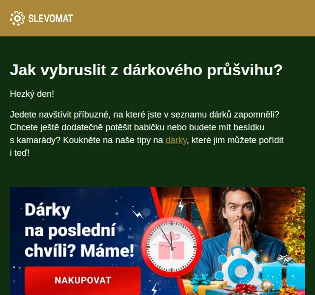 Slevomat: Dárky na poslední chvíli – červenec 2026 | Nuslet.cz