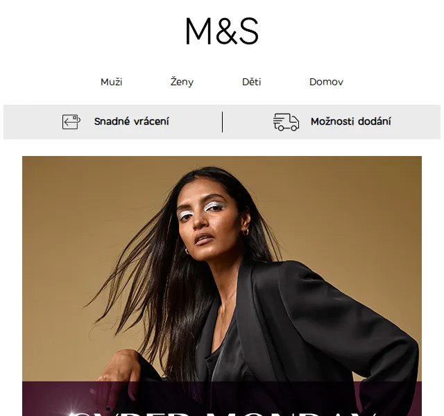 Marks and Spencer: –20 % o Cyber Monday – prosinec 2022 | Nuslet.cz