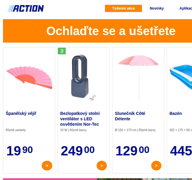 Action: Ventilátory, bazény a camping – červen 2026 | Nuslet.cz