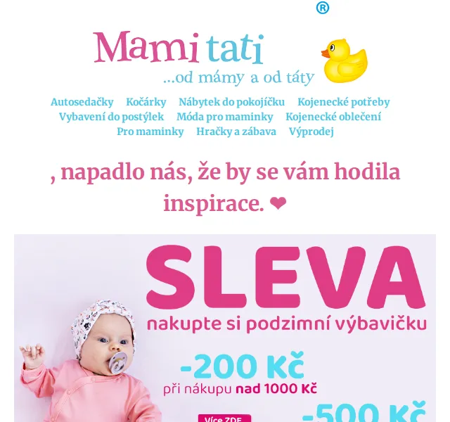 Mamitati.cz: Dárek zdarma k objednávce nad 500 Kč – červenec 2026 | Nuslet.cz
