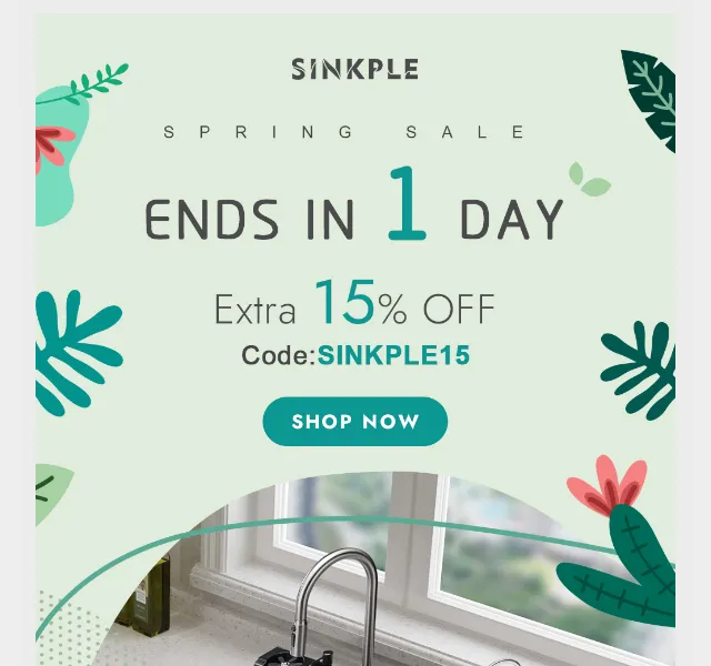 Sinkple: Spring Sale – 15% sleva + doprava zdarma – červenec 2026 | Nuslet.cz